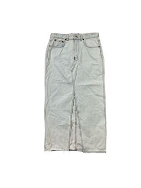 Industry Republic Clothing Maxi Skirt Women's Sz 8 Light Washed Denim Blue Long